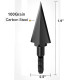 Traditional Broadheads, 100/125/150Grains 12PK Traditional Hunting Points Screw-in Hunting Arrowheads Solid Metal Arrow Tips for Hunting and Target 