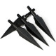 Sinbadteck Traditional Broadheads, 100/125/150Grains 12PK Traditional Hunting Points Screw-in Hunting Arrowheads Solid Metal Arrow Tips for Hunting and Target