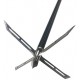 Sinbadteck Archery Broadheads, 3Pcs Pack 4 Fixed Blade Turkey Hunting Broadheads 200Gr Arrowhead Stainless Steel Bow and Arrow Hunting Tips