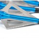 Sinbadteck Hunting Broadheads, 12PCS 3 Blades Bowhunting Broadheads 100 Grain Archery Arrow Broadhead Compatible with Traditional Bows and Compound Bows (Blue) 
