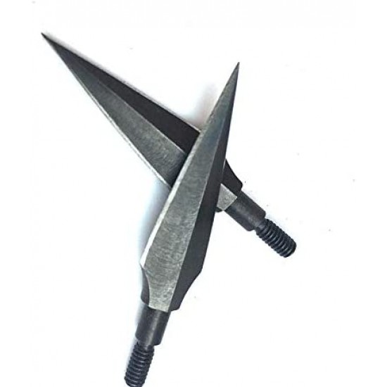 Sinbadteck Traditional Broadheads, 100/125/150Grains 12PK Traditional Hunting Points Screw-in Hunting Arrowheads Solid Metal Arrow Tips for Hunting and Target
