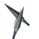 Sinbadteck Traditional Broadheads, 100/125/150Grains 12PK Traditional Hunting Points Screw-in Hunting Arrowheads Solid Metal Arrow Tips for Hunting and Target