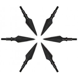 Sinbadteck Traditional Broadheads, 100/125/150Grains 12PK Traditional Hunting Points Screw-in Hunting Arrowheads Solid Metal Arrow Tips for Hunting and Target